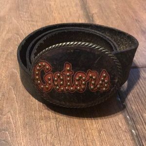 🐊Fossil Florida Gators Belt Leather Buckle Belt